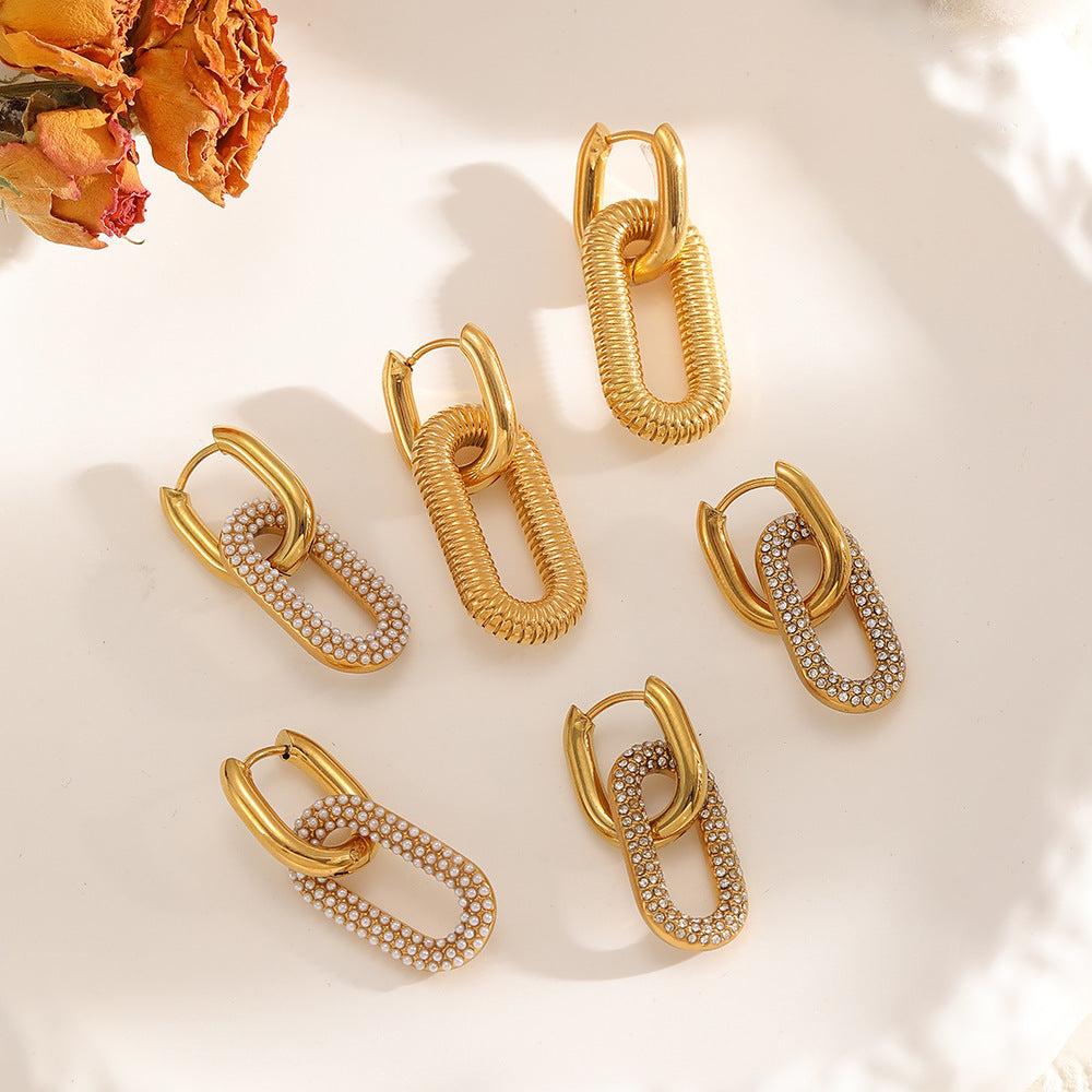 Masywne kubańskie kolczyki