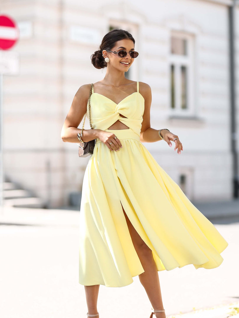 Sukienka Amelia pastel yellow