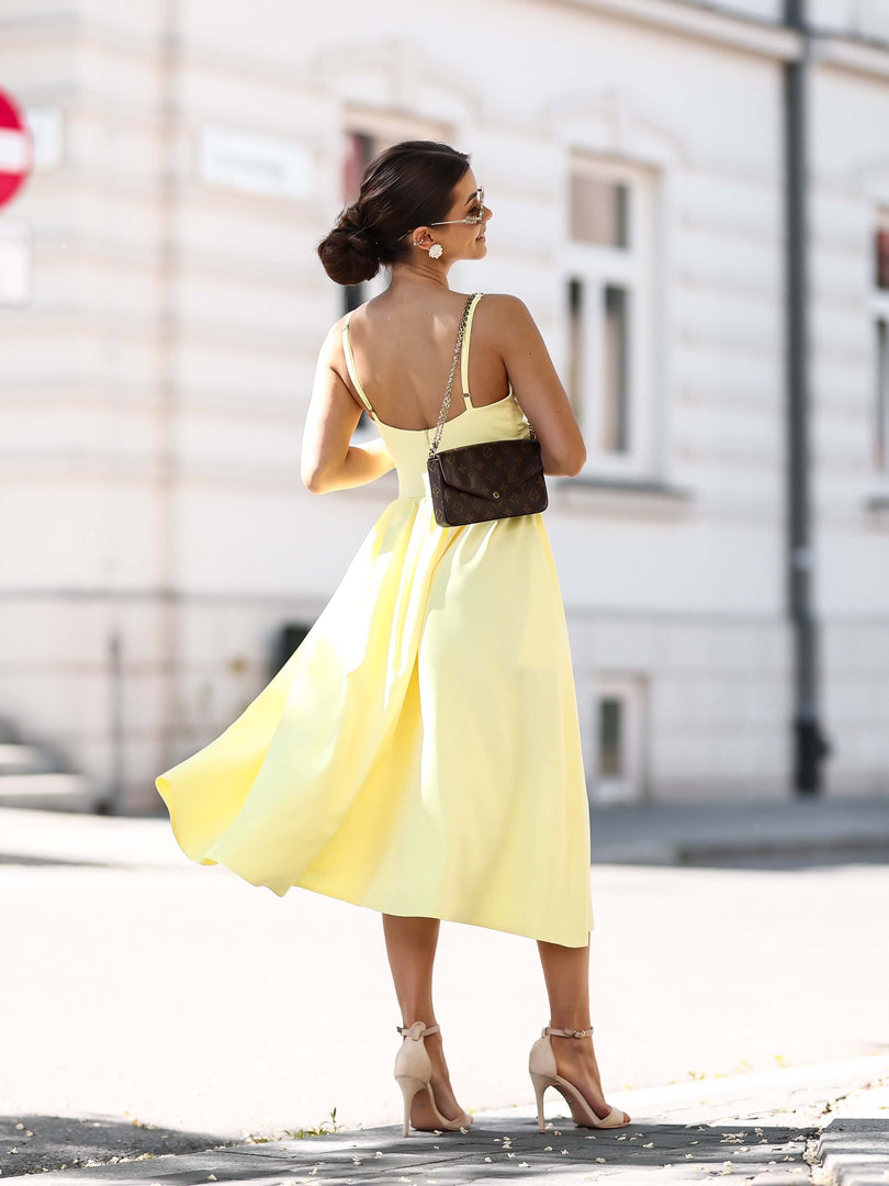 Sukienka Amelia pastel yellow